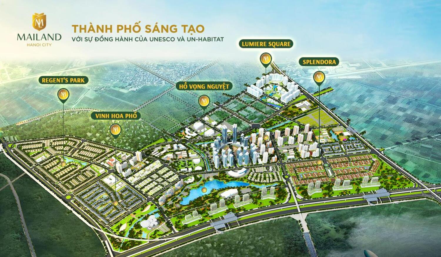 Phối cảnh Mailand Hanoi City